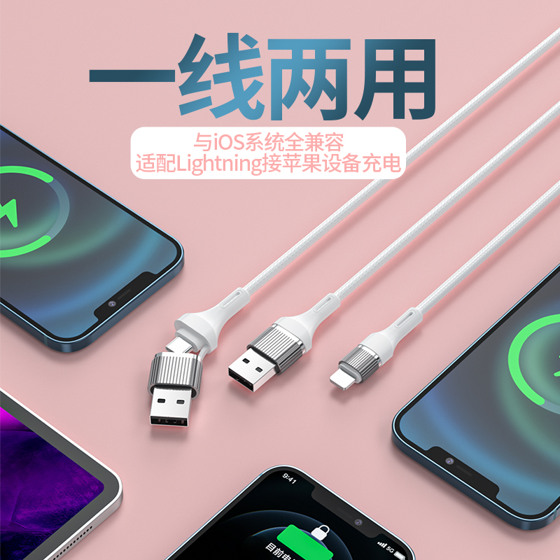 条纹pd二合一数据线 Lighting